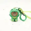 ins Korean best-selling cute cartoon dinosaur piglet keychain pendant, doll, silicone keychain customization Specification image